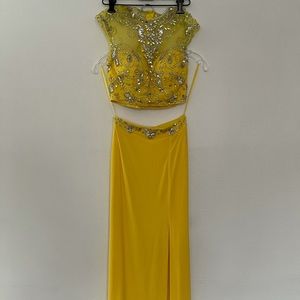 Two piece prom dress